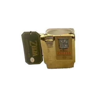 Legend of Zelda Cartridge Gold Oversized Coffee Mug Nintendo Merchandise